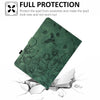 For Amazon Kindle Paperwhite 12th Gen 2024 Flowers and Bird Embossed Smart Leather Tablet Case(Green)