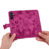 For Samsung Galaxy A36 5G Butterfly Cat Embossing Flip Leather Phone Case(Pink)