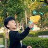 Children Discs Flying Toy Throwing Catapult Disk Dragonfly Outdoor Sports Interactive Toy(Yellow)