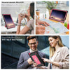 For Samsung Galaxy Tab S6 Lite 2020 / 2024 Armor Bolt Shape Holder Silicone Hybrid PC Tablet Case(Black Rose Red)