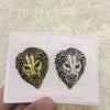 Personality Creative Lion Brooches Retro Alloy Animal Badge Coat Suit Chest Blossom(Golden)