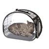 Grey Pet Carrier Backpack, Large, Breathable, For Cats & Small Dogs
