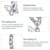 Butterfly S925 Sterling Silver Earrings Hollow Zircon Earrings