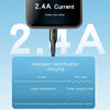 Yesido CA97 2.4A USB to 8 Pin Charging Cable with Indicator Light, Length: 1.2m