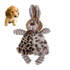 Plush Squeaky Cat & Dog Toy - Leopard Rabbit