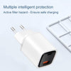 CYKE K02 30W PD+QC3.0 Mobile Phone Digital Display Fast Charger, Plug: US(Black)