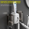 Couple Wall Mounted Toothbrush Holder Automatic Squeeze Toothpaste Device,Spec: Ordinary Green