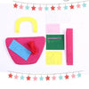 Non-woven Fabric DIY Cartoon Paste Hand Sewing Bag Fabric Bag(Flower)