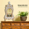 Vintage Clock Classical Royalty Sitting Room TV Cabinet Desk Imperial Furnishing Creative Sit Pendulum Clock(Brown)
