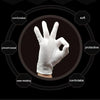 12 Pairs Pure Cotton Working Gloves, Medium Thick SizeXL