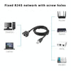 RJ45 Female to Male Cat Network Extension Cable, Length: 1.5m(Black)