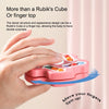 Double Sided Finger Magic Bean Cube Toy Children Intelligence Fingertip Spinning Top (Blue)