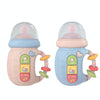 Early Education Baby Toy Newborn Light And Music Electric Comfort Milk Bottle Rattle( Blue)