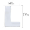 Car Vehicle Badge Emblem 3D English Letter L Self-adhesive Sticker Decal, Size: 4.5*4.5*0.5cm