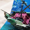 Bubbling Shipwreck Aquarium Ornament - Resin Decoration 24cm