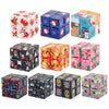 3 PCS Infinite Magic Cube Halloween & Christmas Theme Decompression Pocket Cube Second Order Cube Toy(No.335k-5 Skull Black)