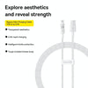 Baseus Gem Transparent 2.4A USB to 8 Pin Fast Charging Data Cable, Length:1m(White)