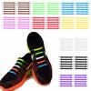 12 PCS / Set Creative Unisex Women Men Athletic Running No Tie Shoelaces Elastic Silicone Shoe Lace for All Sneakers(Pink)