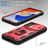 For Samsung Galaxy A26 5G Sliding Camshield TPU + PC Phone Case with Holder(Red+Black)