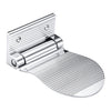 Wall Mounted Aluminium Alloy Bathroom Shower Foot Rest Footstool(Silver)