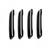 4pcs/set Car Rearview Mirror Body ABS Anti-collision Strip(Mysterious Black)