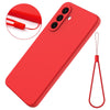 For Samsung Galaxy A36 Pure Color Liquid Silicone Shockproof Full Coverage Phone Case(Red)
