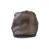 12982 Autumn and Winter Adjustable PU Leather Perforated Peaked Cap, Size:One Size(Light Coffee)