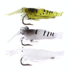 5pcs /Pack HENGJIA SO064 Imitation Grass Shrimp Dummy Bait Lua Fishing Soft Lures, Size: 4cm 1.5g(White)