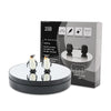 25cm Adjustable Speed Electric Rotating Display Stand Video Shooting Props Turntable(White Mirror)