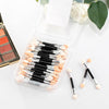 Dual-Head Sponge Portable Eyeshadow Stick Eye Makeup Tool, Specification: 20pcs/Box(Aluminum Stick)
