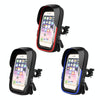 Mountain Bike Card Holder Touch Screen Mobile Phone Holder Motorcycle Electric Vehicle Waterproof Navigation Bracket Shade Mobile Phone Holder, Style:Handlebars(Black)