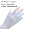 1 Pair Summer Icy Sleeves Driving Sunscreen Arm Guards Anti-UV Ice Silk Gloves, Size: One Code(White)
