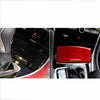 Car Carbon Fiber Gear Panel Ashtray Decorative Sticker for Infiniti Q50 2014-2020, Left and Right Drive (Red)