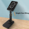15W Desktop Wireless Charging Rotating Phone Holder Lazy Tablet Folding Lifting Bracket(Black)