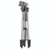 130cm 4-Section Folding Aluminum Alloy Tripod Mount with Three-Dimensional Head(Silver)