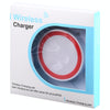 Universal QI Standard Round Wireless Charging Pad (White + Red)