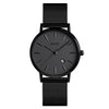 SKMEI 1530 Fashion Europe And America Simple Business Women Wristwatch Elegant Thin Female Student Quartz Watch(Black)