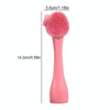 Hand-Held Silicone Cleansing Brush And Mask Brush Pink Single Head
