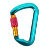 XINDA XD-8128 Outdoor Rock Climbing Load-bearing Carabiner Survive Kits, Color: Threaded-Blue