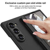 For Samsung Galaxy Z Fold6 GKK Integrated Ultra-thin PC Phone Case with Pen Slots, No Include Pen(Black)