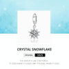 S925 Sterling Silver Crystal Snowflake Pendant DIY Bracelet Necklace Accessories