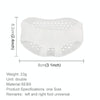 1 Pair Breathable Durable Honeycomb Forefoot Pad Pain-proof Foot Pad High Heels Insole for Women(White)