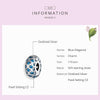 S925 Sterling Silver Blue Zircon Positioning Buckle Beads DIY Bracelet Necklace Accessories