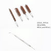 16 PCS / Set Pipe Dredge Nylon Brush Cleaning Hair Brush(Black)