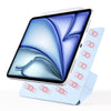 For iPad 10th Gen 10.9 2022 Fixed Buckle Magnetic Deformation Leather Tablet Case(Ice Blue)