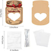 Valentine Day Bottle Shape Greeting Card Holiday Gift Exchange Card Kids Party Favor Message Card, Spec: 48pcs /Set