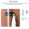 Mop Clip Mop Hook Non-marking Sticker Mop Rack(Khiki)