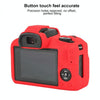 For Canon EOS R100 Litchi Texture Soft Silicone Protective Case(Red)