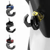 Motorcycle Electric Bike Item Movable Double Hooks Aluminum Helmet Hanger Modification Accessories(Black)