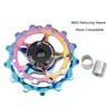 MEROCA Metal Bearings Mountain Bike Road Bike Rear Derailleur Guide Wheel 11T/13T Guide Wheel, Specification:13T, Color:Purple